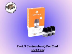Cartouches Q POD 2 ml pour kit Aegis Sonder Q1 et Q2