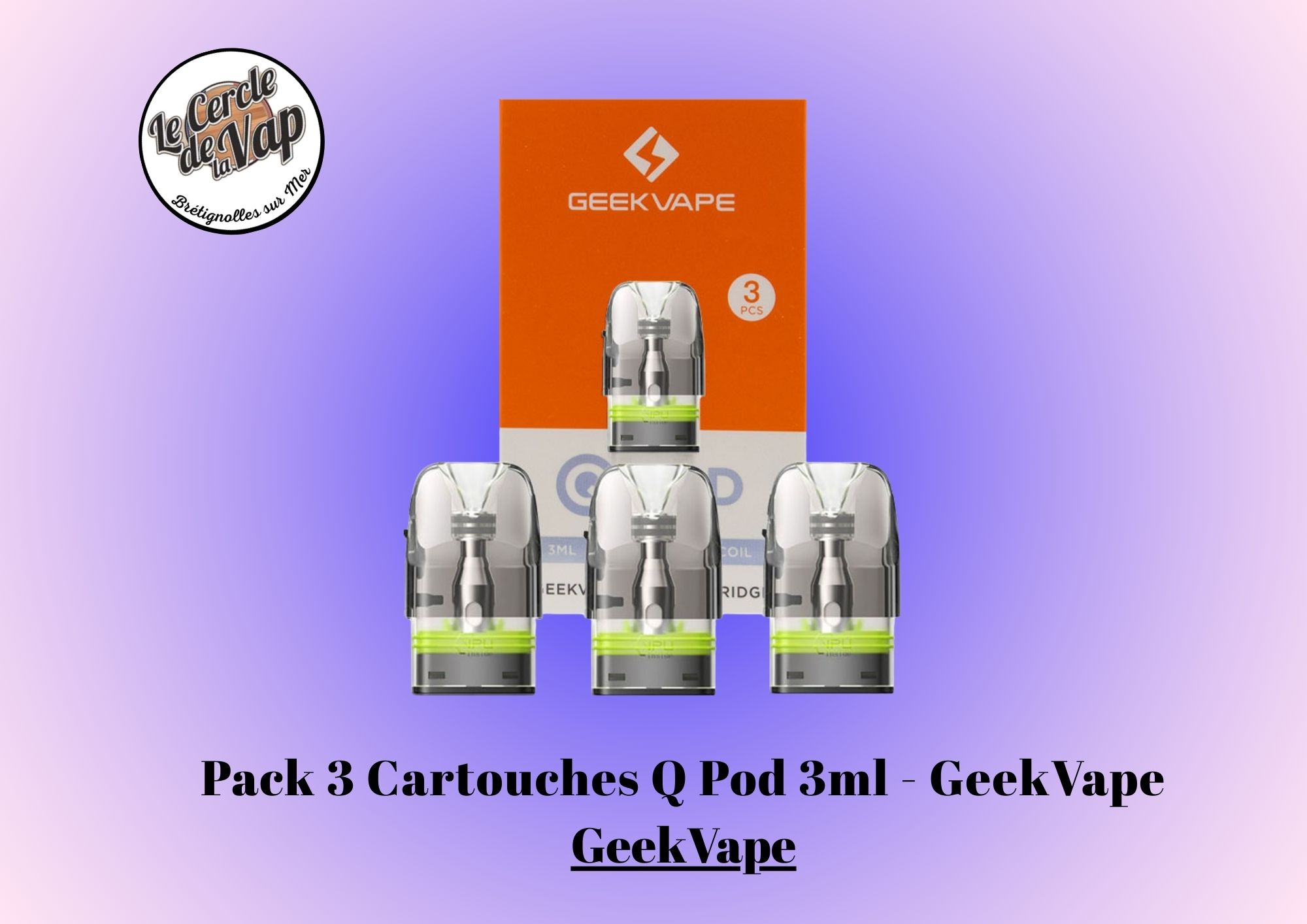 Cartouches Sonder Q 3 ml