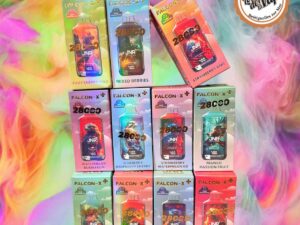 PUFF JNR Falcon 28K + 2 E-liquides 10 ml en 2% de nicotine