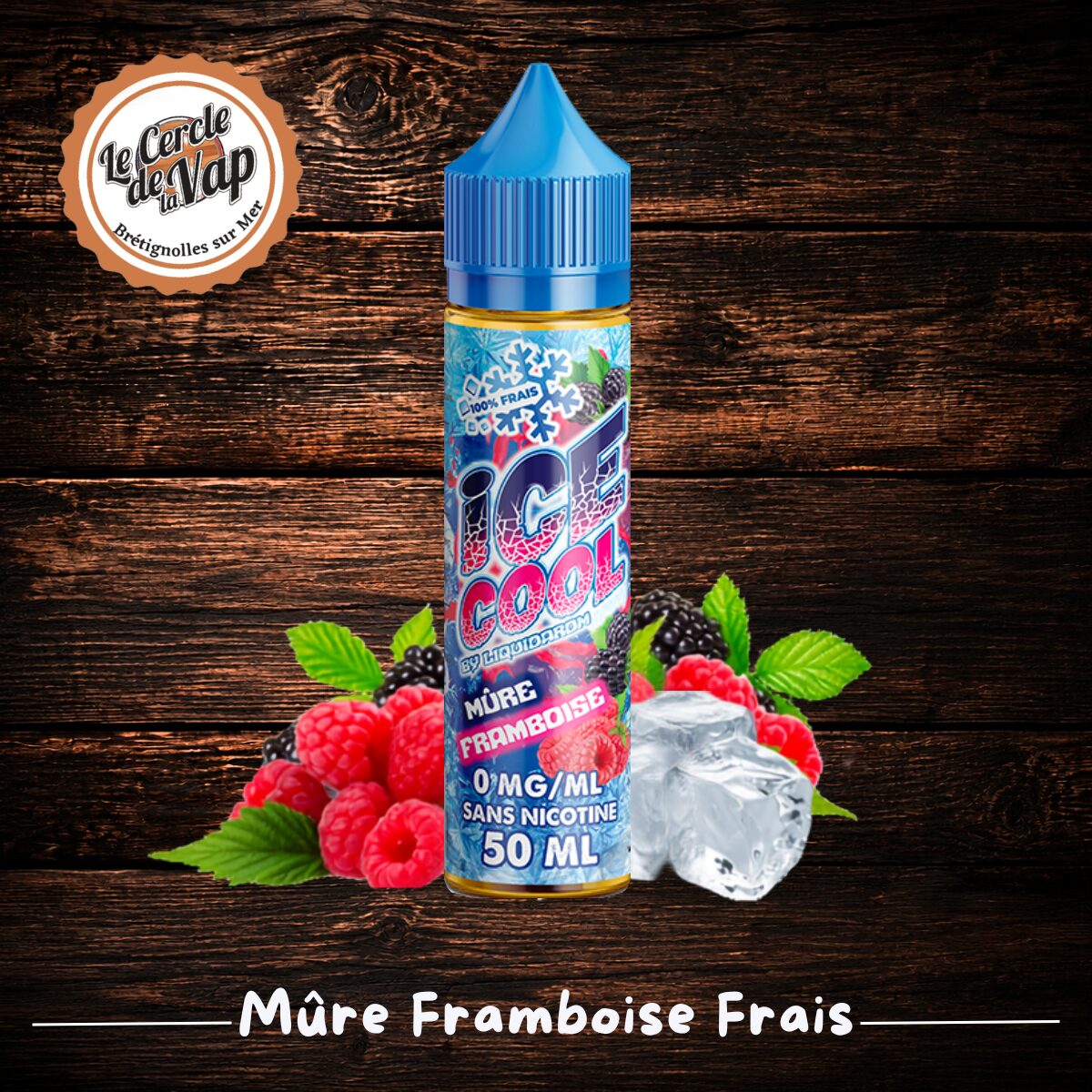 Mûre Framboise Frais - Ice Cool - LiquidArom – 50 ml